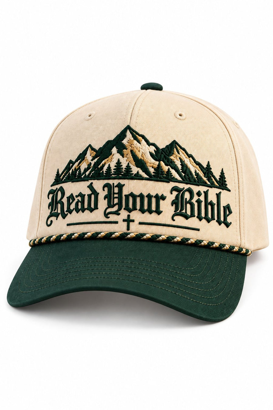 Read Your Bible premium embroidered Christian hat - product photo 2 | The Faith Shop
