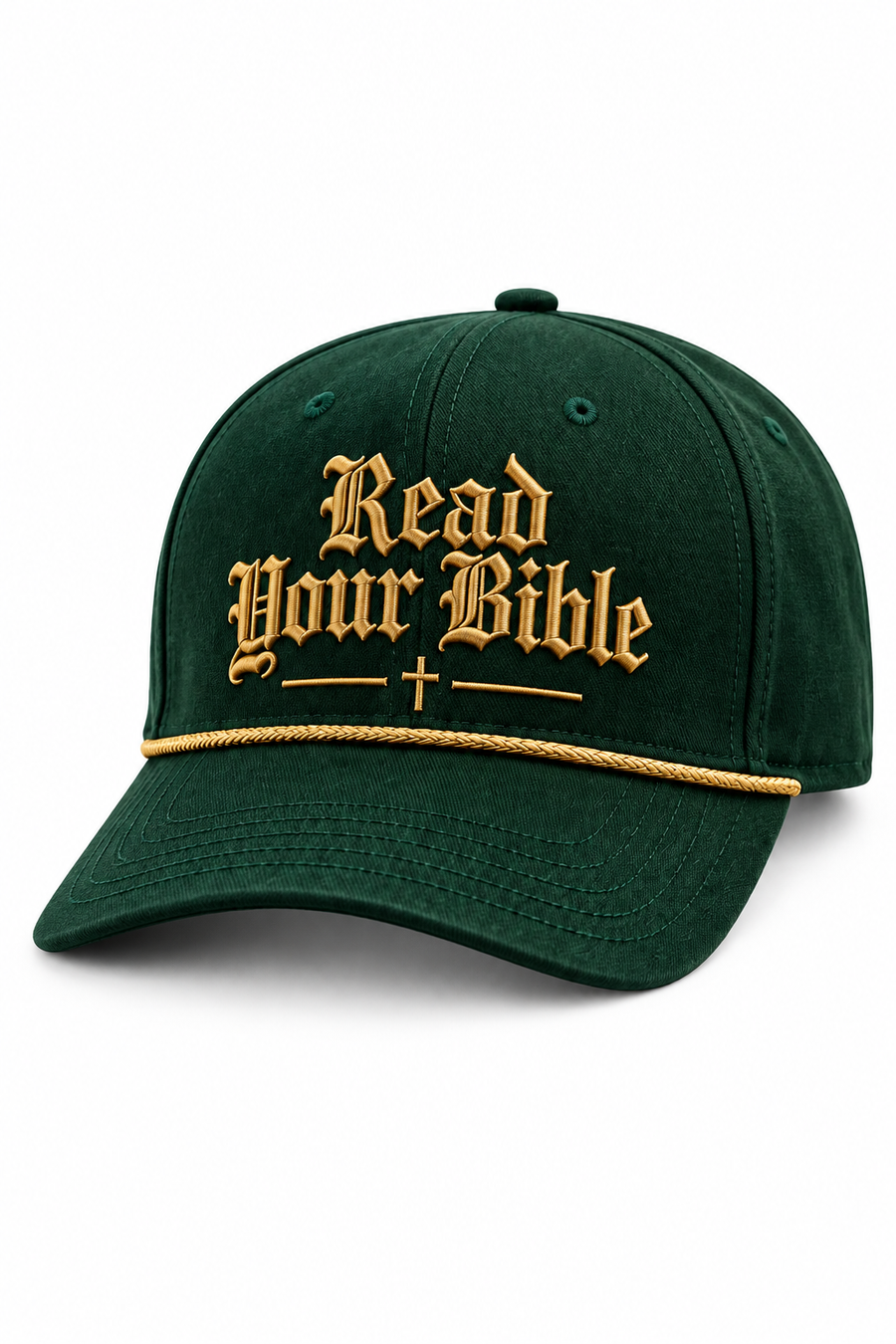 Read Your Bible forest green premium Christian hat - product photo 5 | The Faith Shop