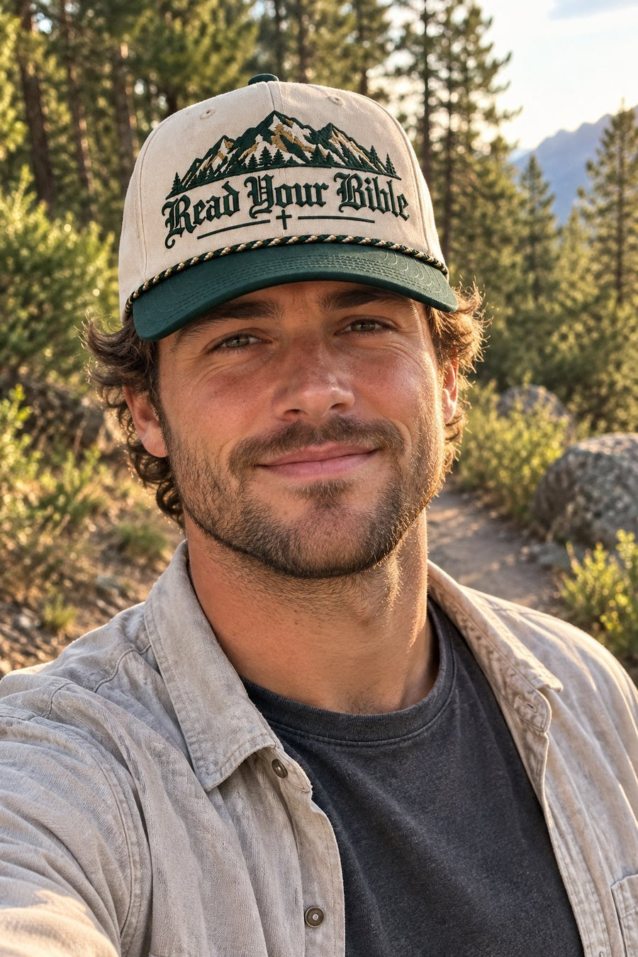 Read Your Bible premium embroidered Christian hat - product photo 4 | The Faith Shop