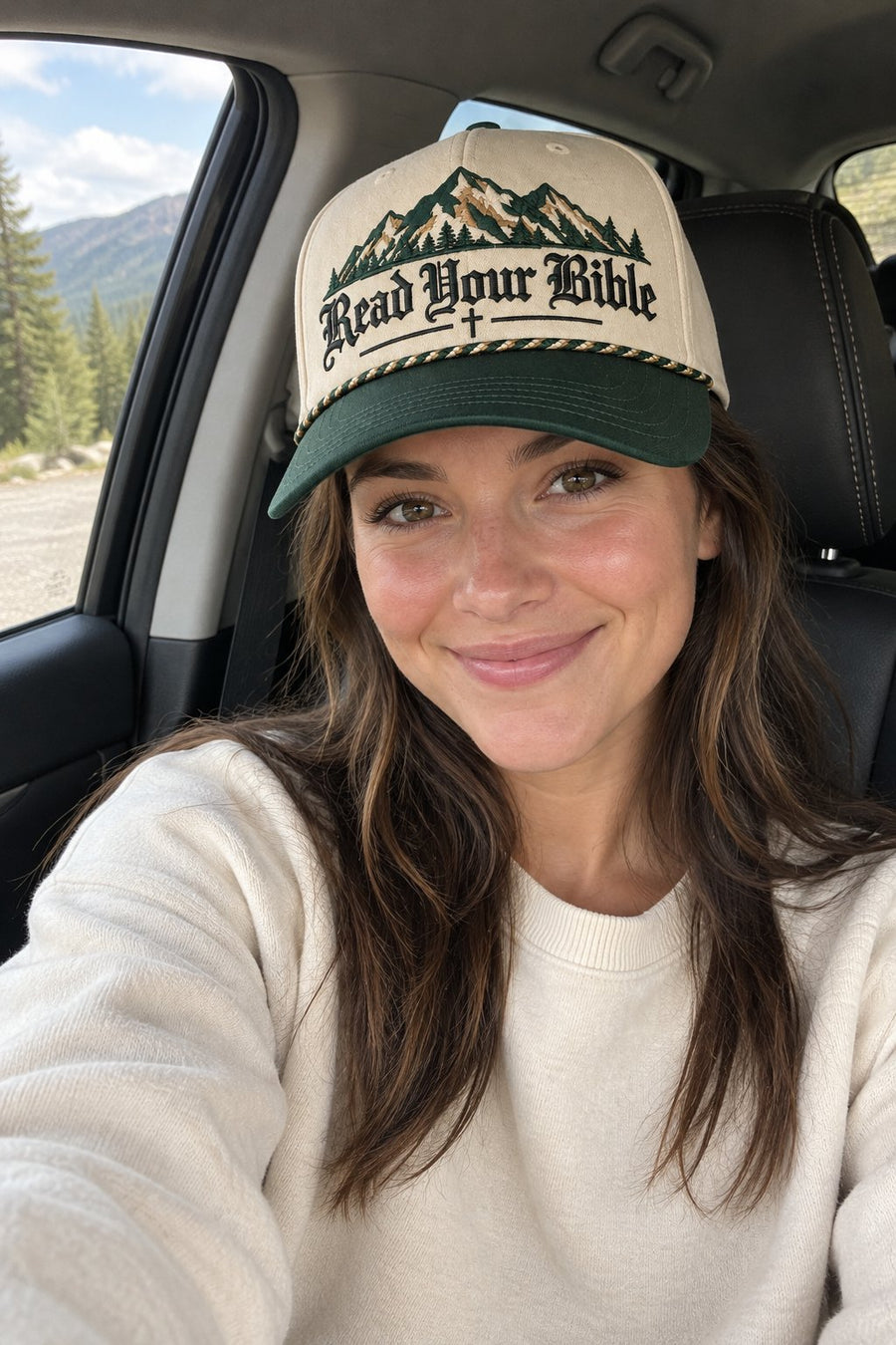 Read Your Bible premium embroidered Christian hat - product photo 5 | The Faith Shop