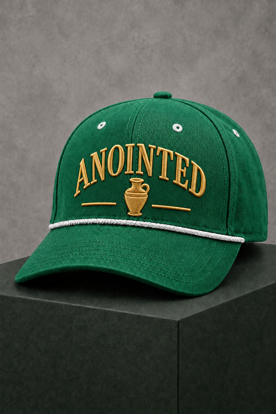 ANOINTED hat - Green/White